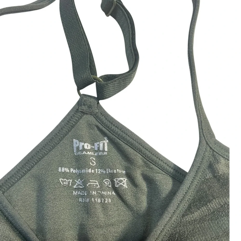 Pro-Fit Green Camo Sports Bralette Women's Size‎ Small Sports Athleisure